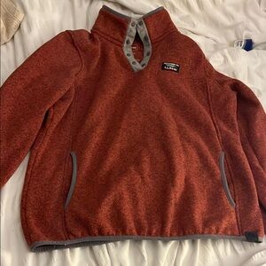 L.L.Bean Red Pullover Fleece